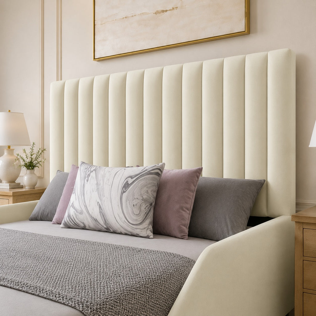 Luxury lined kids bed with